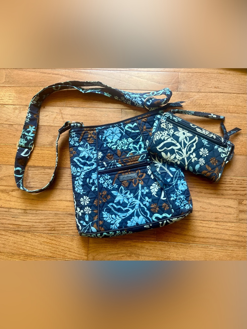 2pc Vera Bradley Java Floral Bag Set